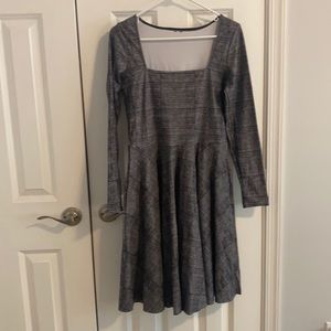 Blackmilk Tweed mono squared up dress size L